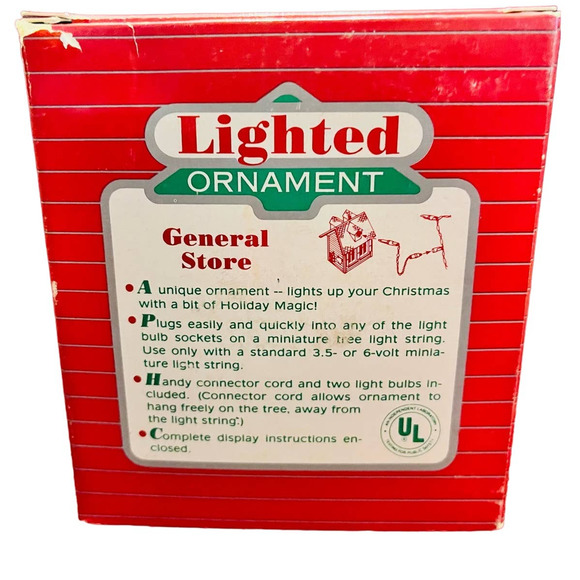 Hallmark holiday magic lighted ornament, general store, 1986 - Picture 2 of 5